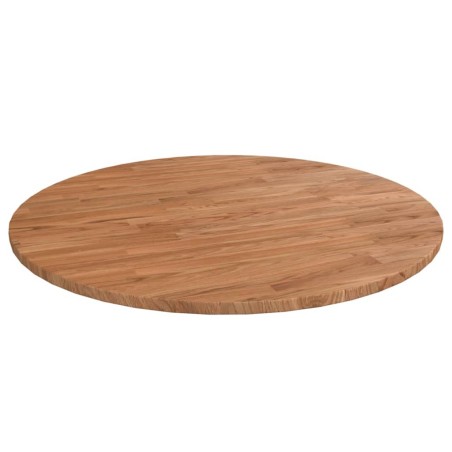 Dessus de table rond Marron clair Ø80x1,5 cm Bois chêne traité 547874547874