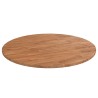 Dessus de table rond Marron clair Ø80x1,5 cm Bois chêne traité 547874547874