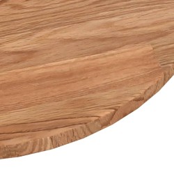 Dessus de table rond Marron clair Ø80x1,5 cm Bois chêne traité 547874547874