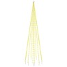Sapin de Noël sur mât de drapeau 310 LED Blanc chaud 300 cm 547881547881