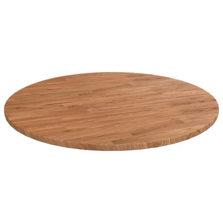 Dessus de table rond Marron clair Ø90x1,5 cm Bois chêne traité 547883547883