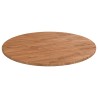Dessus de table rond Marron clair Ø90x1,5 cm Bois chêne traité 547883547883