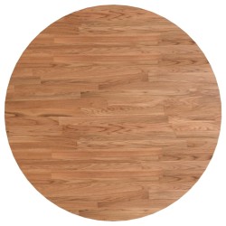 Dessus de table rond Marron clair Ø90x1,5 cm Bois chêne traité 547883547883