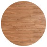 Dessus de table rond Marron clair Ø90x1,5 cm Bois chêne traité 547883547883