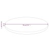 Dessus de table rond Marron clair Ø70x1,5 cm Bois chêne traité 547884547884