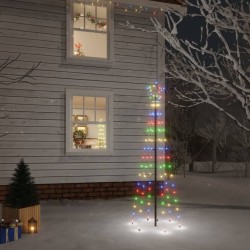 Sapin de Noël avec piquet Coloré 108 LED 180 cm 547897547897