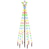 Sapin de Noël avec piquet Coloré 108 LED 180 cm 547897547897
