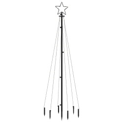 Sapin de Noël avec piquet Coloré 108 LED 180 cm 547897547897