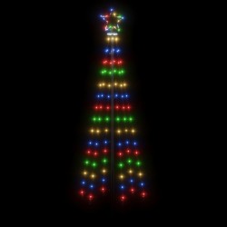 Sapin de Noël avec piquet Coloré 108 LED 180 cm 547897547897