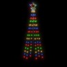 Sapin de Noël avec piquet Coloré 108 LED 180 cm 547897547897