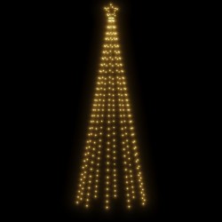 Sapin de Noël avec piquet Blanc chaud 310 LED 300 cm 547898547898