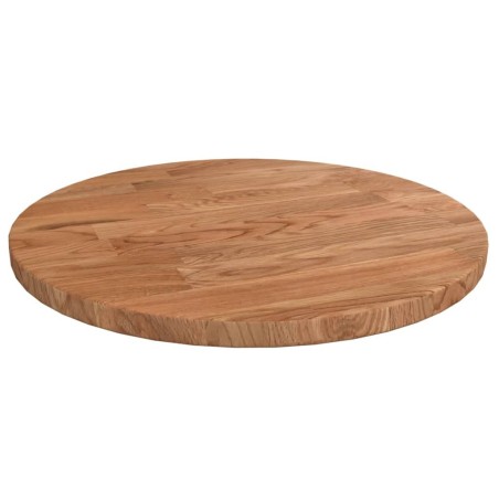 Dessus de table rond Marron clair Ø30x1,5 cm Bois chêne traité 547902547902
