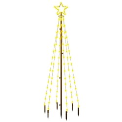 Sapin de Noël avec piquet Blanc chaud 108 LED 180 cm 547904547904