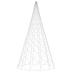 Sapin de Noël sur mât de drapeau 3000 LED Blanc chaud 800 cm 547905547905