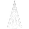 Sapin de Noël sur mât de drapeau 3000 LED Blanc chaud 800 cm 547905547905