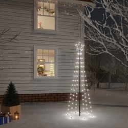 Sapin de Noël avec piquet Blanc froid 108 LED 180 cm 547908547908