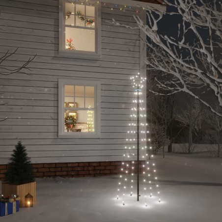 Sapin de Noël avec piquet Blanc froid 108 LED 180 cm 547908547908