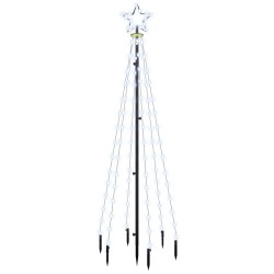 Sapin de Noël avec piquet Blanc froid 108 LED 180 cm 547908547908