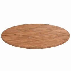Dessus de table rond Marron clair Ø50x1,5 cm Bois chêne traité 547911547911