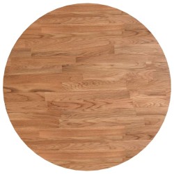Dessus de table rond Marron clair Ø50x1,5 cm Bois chêne traité 547911547911