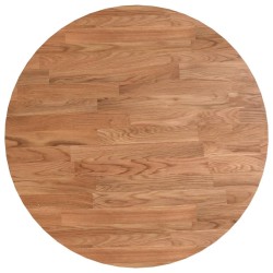 Dessus de table rond Marron clair Ø40x1,5 cm Bois chêne traité 547913547913