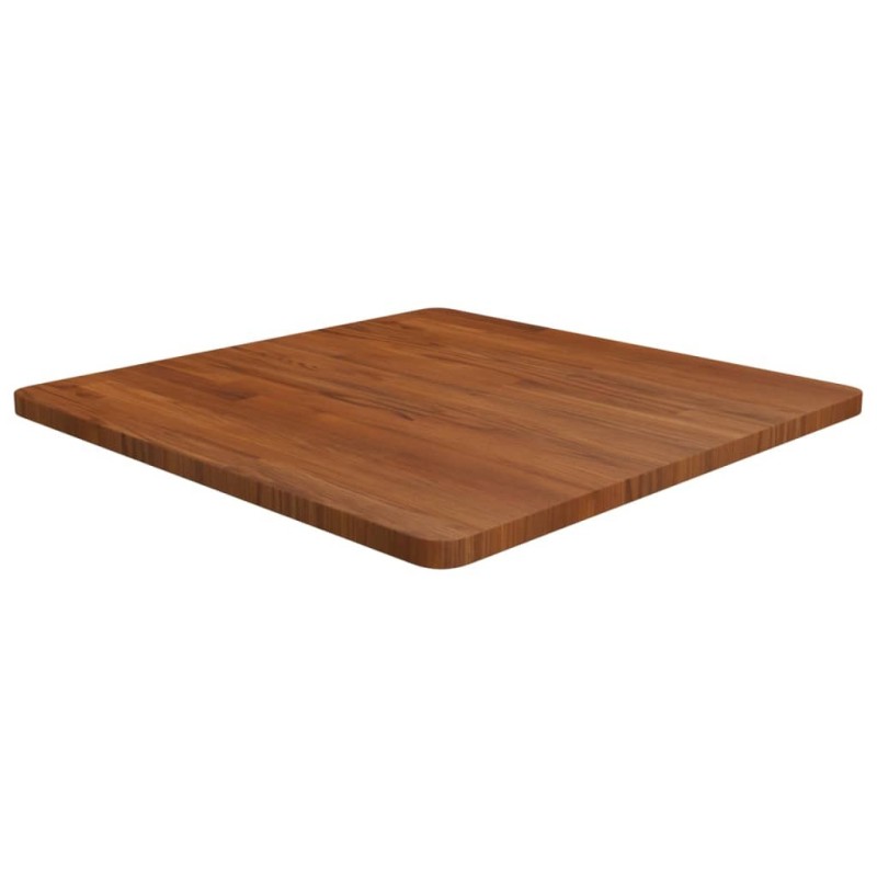 Dessus de table carré Marron foncé70x70x2,5cm Bois chêne traité 547925547925
