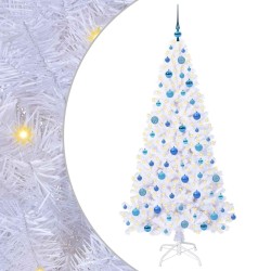 Sapin de Noël artificiel avec 300 LED Blanc 180 cm PVC et Acier 547926547926