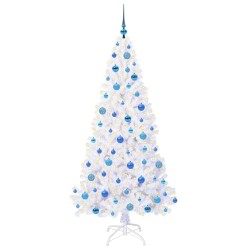 Sapin de Noël artificiel avec 300 LED Blanc 180 cm PVC et Acier 547926547926