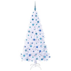 Sapin de Noël artificiel avec 300 LED Blanc 180 cm PVC et Acier 547926547926