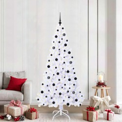 Sapin de Noël artificiel avec 300 LED Blanc 210 cm PVC et Acier 547928547928