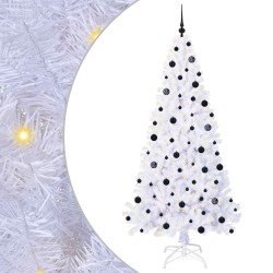 Sapin de Noël artificiel avec 300 LED Blanc 210 cm PVC et Acier 547928547928