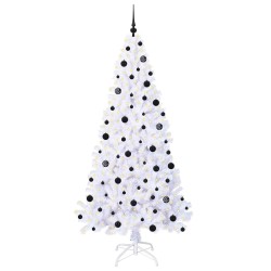 Sapin de Noël artificiel avec 300 LED Blanc 210 cm PVC et Acier 547928547928