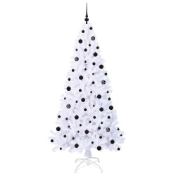 Sapin de Noël artificiel avec 300 LED Blanc 210 cm PVC et Acier 547928547928