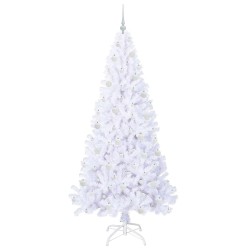 Sapin de Noël artificiel avec 300 LED Blanc 210 cm PVC et Acier 547929547929