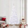 Sapin de Noël artificiel avec 300 LED Blanc 210 cm PVC et Acier 547931547931