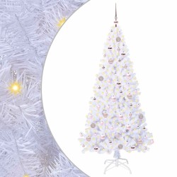 Sapin de Noël artificiel avec 300 LED Blanc 180 cm PVC et Acier 547933547933