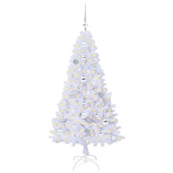 Sapin de Noël artificiel avec 150 LED Blanc 150 cm PVC et Acier 547934547934