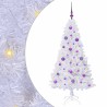 Sapin de Noël artificiel avec 150 LED Blanc 150 cm PVC et Acier 547935547935