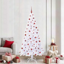 Sapin de Noël artificiel avec 300 LED Blanc 210 cm PVC et Acier 547937547937