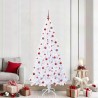 Sapin de Noël artificiel avec 300 LED Blanc 210 cm PVC et Acier 547937547937