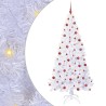 Sapin de Noël artificiel avec 300 LED Blanc 210 cm PVC et Acier 547937547937