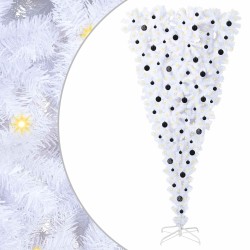 Sapin de Noël artificiel avec 300 LED Blanc 240 cm PVC et Acier 547940547940