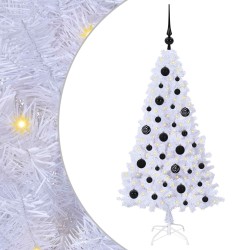 Sapin de Noël artificiel avec 150 LED Blanc 120 cm PVC et Acier 547941547941