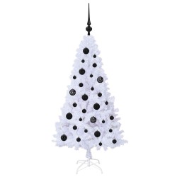 Sapin de Noël artificiel avec 150 LED Blanc 120 cm PVC et Acier 547941547941