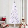 Sapin de Noël artificiel avec 300 LED Blanc 240 cm PVC et Acier 547943547943