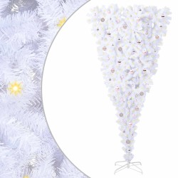 Sapin de Noël artificiel avec 300 LED Blanc 240 cm PVC et Acier 547945547945