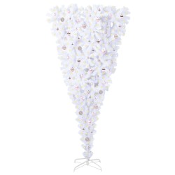 Sapin de Noël artificiel avec 300 LED Blanc 240 cm PVC et Acier 547945547945
