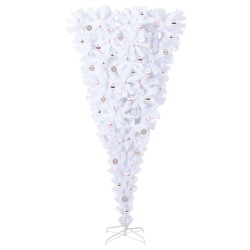 Sapin de Noël artificiel avec 300 LED Blanc 240 cm PVC et Acier 547945547945