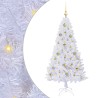 Sapin de Noël artificiel avec 150 LED Blanc 150 cm PVC et Acier 547946547946