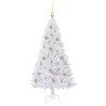 Sapin de Noël artificiel avec 150 LED Blanc 150 cm PVC et Acier 547946547946